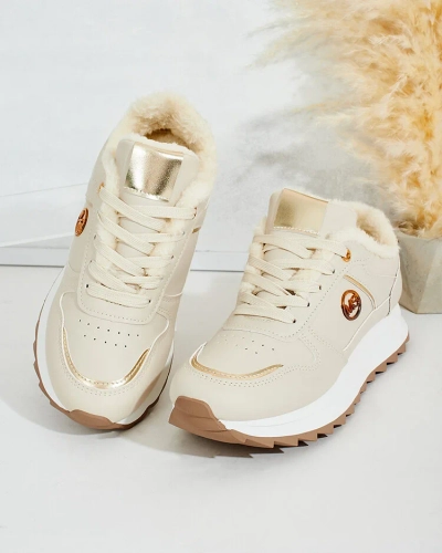 Royalfashion Warmed women's sneakers with fur Boris