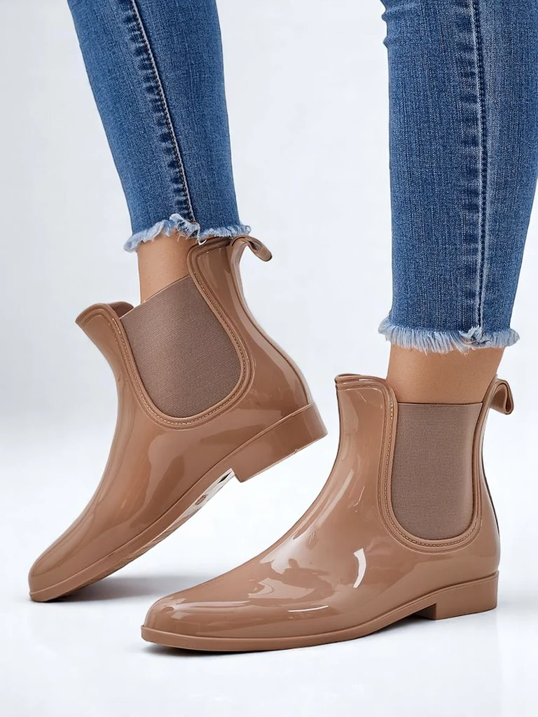 Royalfashion Sieviešu lakotas gumijas zābaki Seris