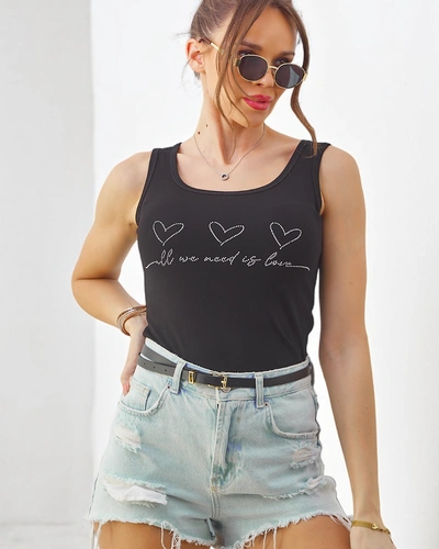 Royalfashion sieviešu kokvilnas lencīte ar sirdīm