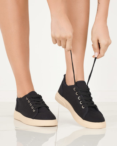 Sieviešu melnas kedas Robvo- Footwear