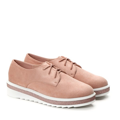 Devestva Pink Lace-up Creepers - Footwear