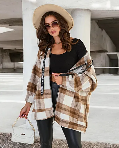 Royalfashion Women's Shirt Type Coat