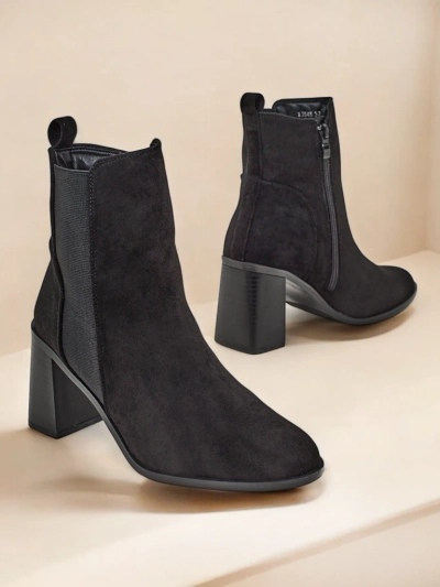 Royalfashion Women's ankle boots on the heel Enotto