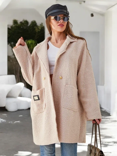 Royalfashion Women's coat a'la sheepskin