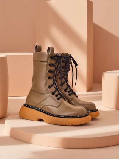 Royalfashion Women's worker boots Megie