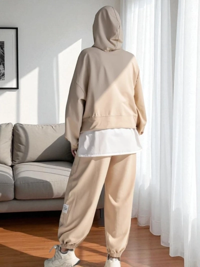 Royalfashion Женский хлопковый комплект с вставкой в виде рубашки