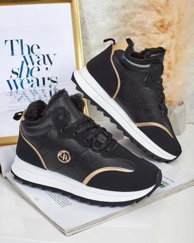 Royalfashion Insulated women's sneakers with fur Ozzix