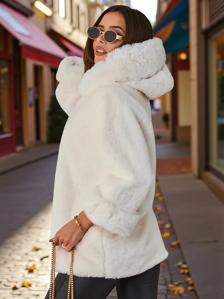 Пальто из искусственного меха для женщин от Royalfashion