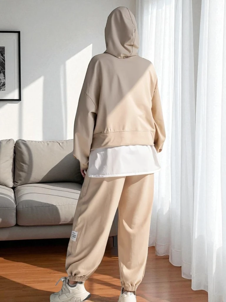 Royalfashion Женский хлопковый комплект с вставкой в виде рубашки