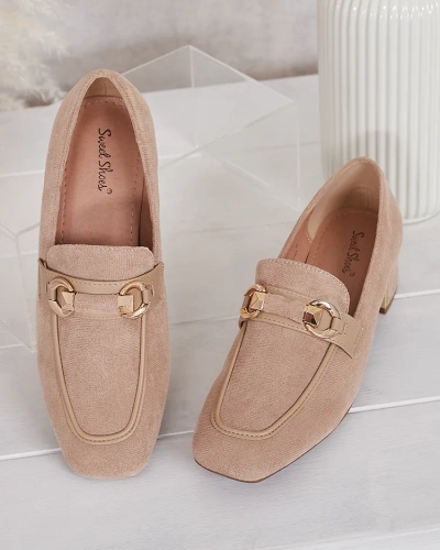 Royalfashion Eleganti sieviešu mokasīni uz zema raksta Orino