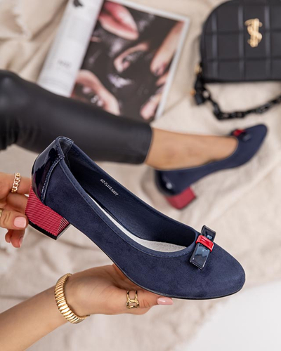 Navy blue women's high heels Sentiso - Footwear