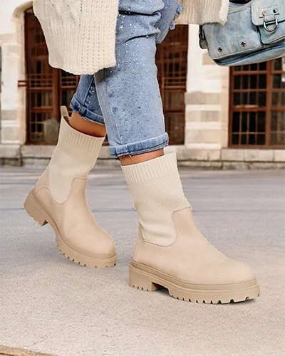 Royalfashion Women's Slip-On Ankle Boots Dorino