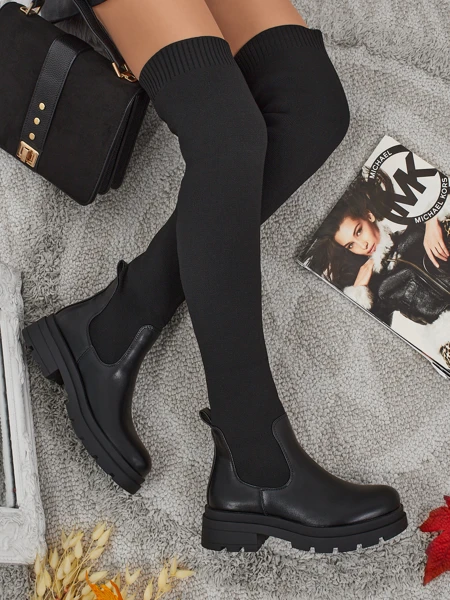 Orlina Women's Long Slip-on Boots