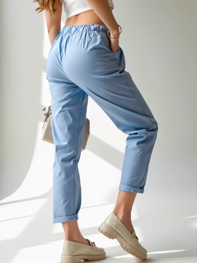 Royalfashion Simple women's fabric trousers