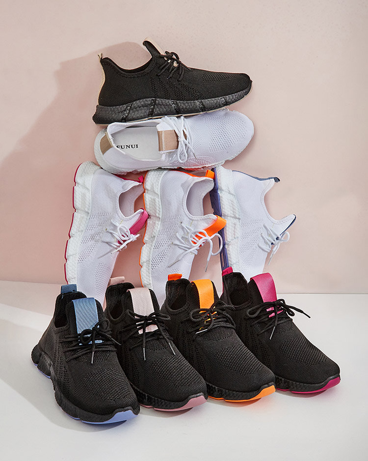 Black and pink women's sports shoes Bommgi - Footwear