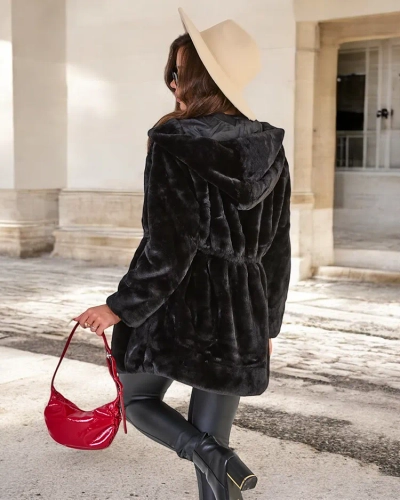 Royalfashion Sieviešu kažokādas imitācijas jaka