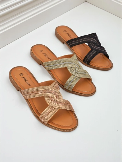 Royalfashion Women's Woven Breeze Flip-Flops