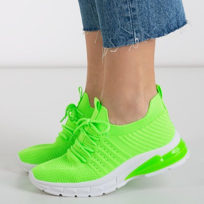 Neon green women's sports shoes Brighton - Footwear 1