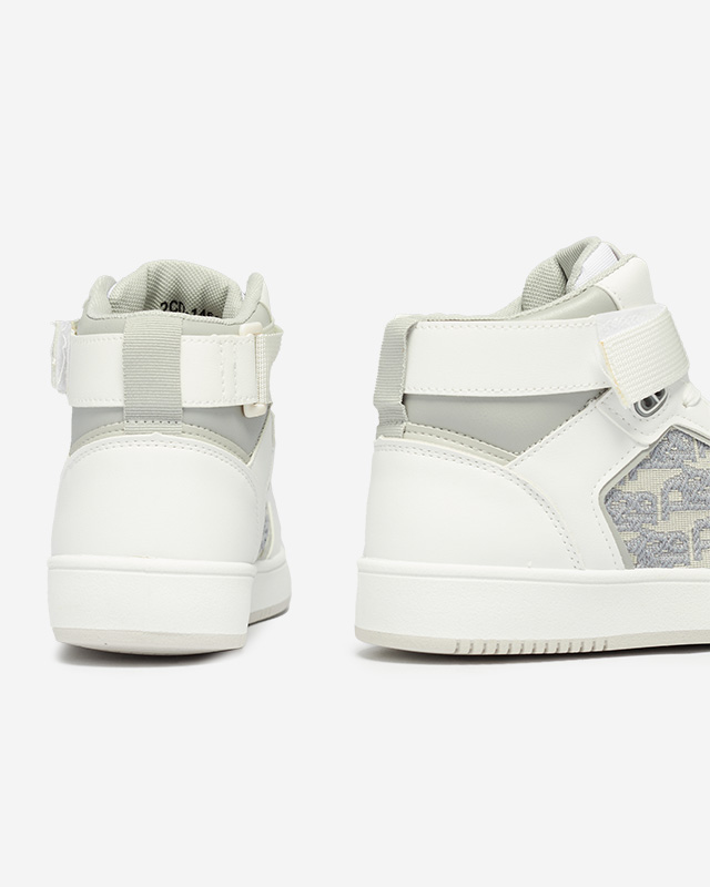 Белые женские высокие кроссовки Xosa