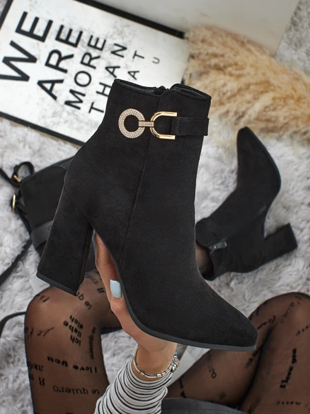 Women's Victi Eco-Suede Heeled Ankle Boots