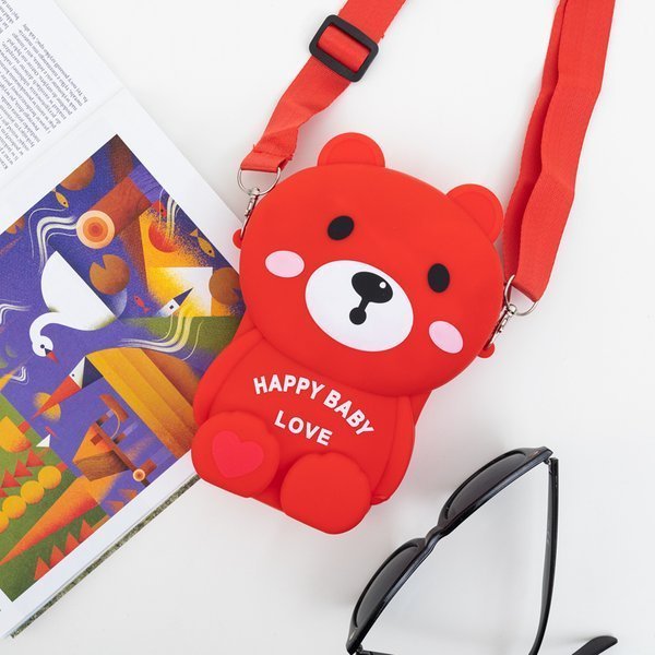 Red teddy bear handbag - Accessories