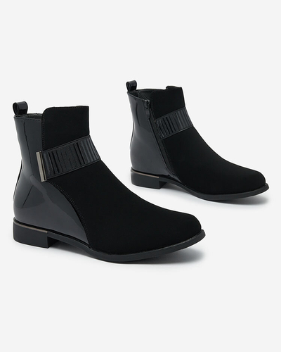 Royalfashion Black matte women's boots Reperra