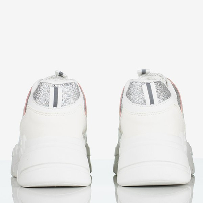 White women's sports shoes on the Seyoella platform - Footwear 1