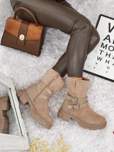 Women's High Eco Suede Ankle Boots Callire