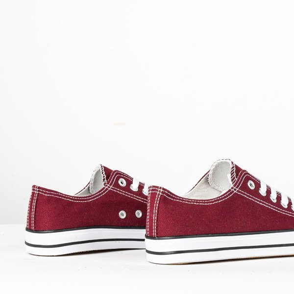 OUTLET Burgundy lace-up sneakers Noenoes - Footwear