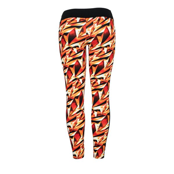 Orange gaiters with a geometric pattern - Pants 1