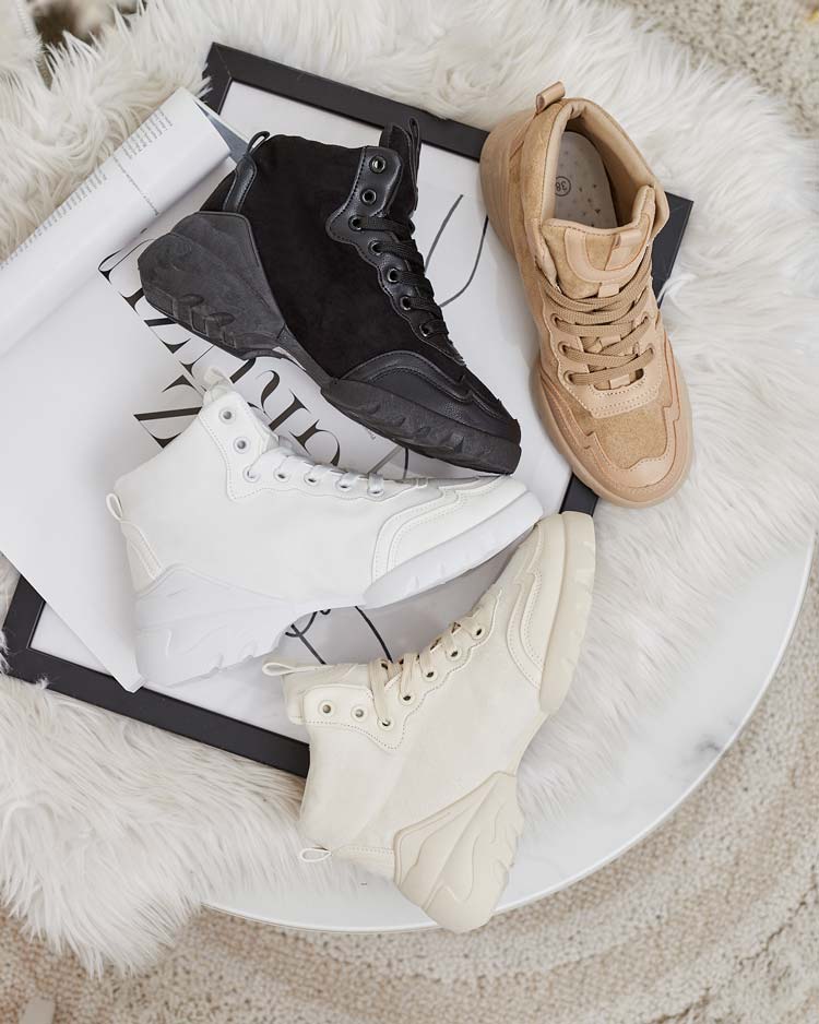 Royalfashion Women's Sports High Sneakers Bullaro