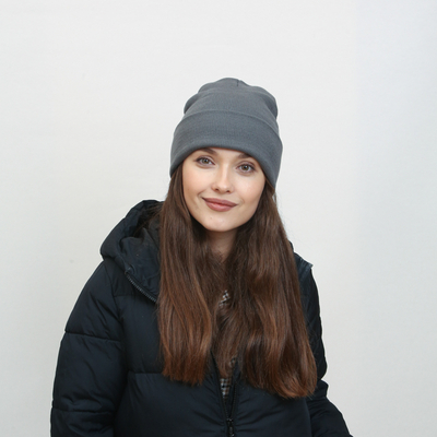 Classic dark gray women's beanie - Accessories