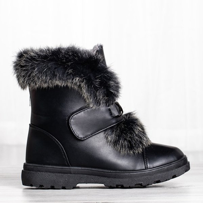 Black snow boots with fur All About You - Footwear 1