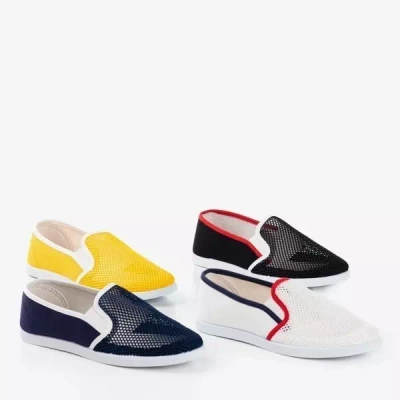 White slip on with mesh Dire - Shoes