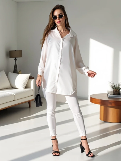 Royalfashion Long women's oversized shirt