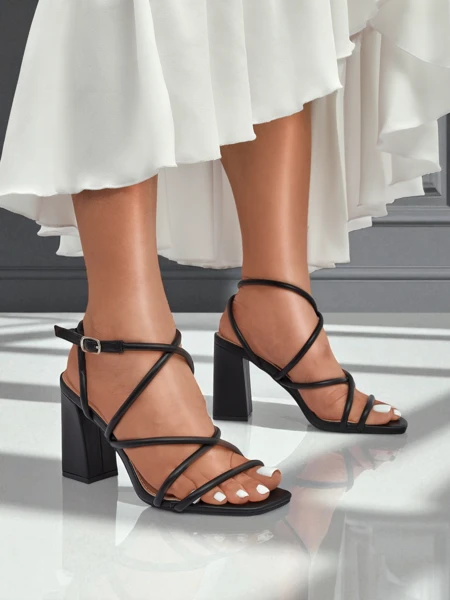 Royalfashion Women's block heel sandals Elysia