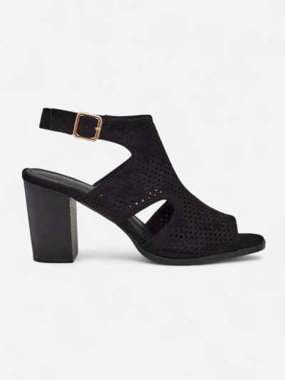 Royalfashion women’s hollow-out block heel sandals Abetle