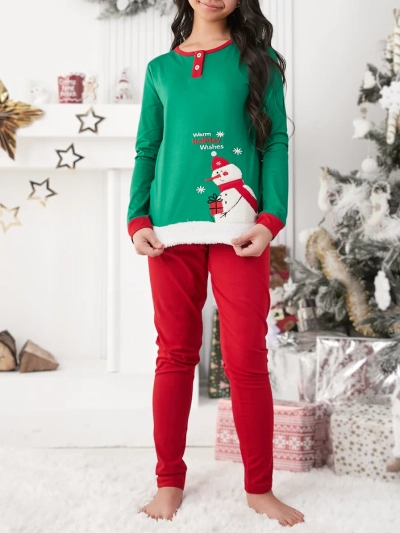 Рождественские детские пижамы Royalfashion с принтом