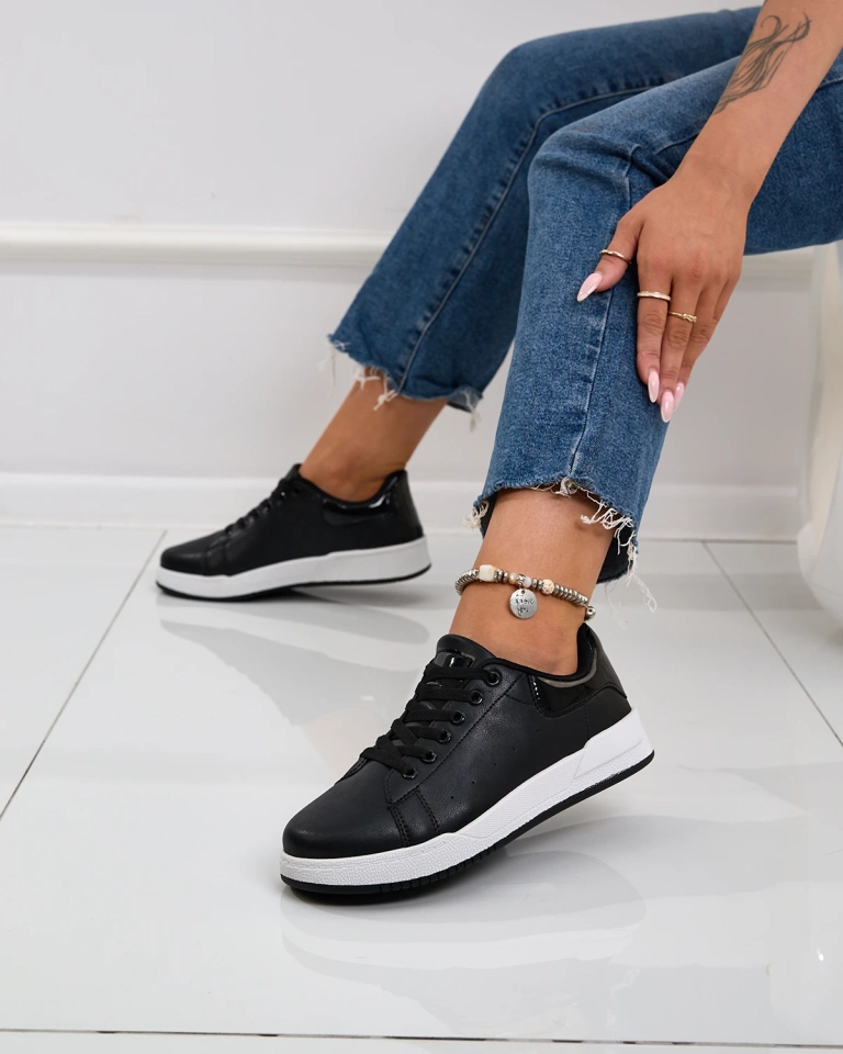 Royalfashion Black classic sports shoes Active Icons