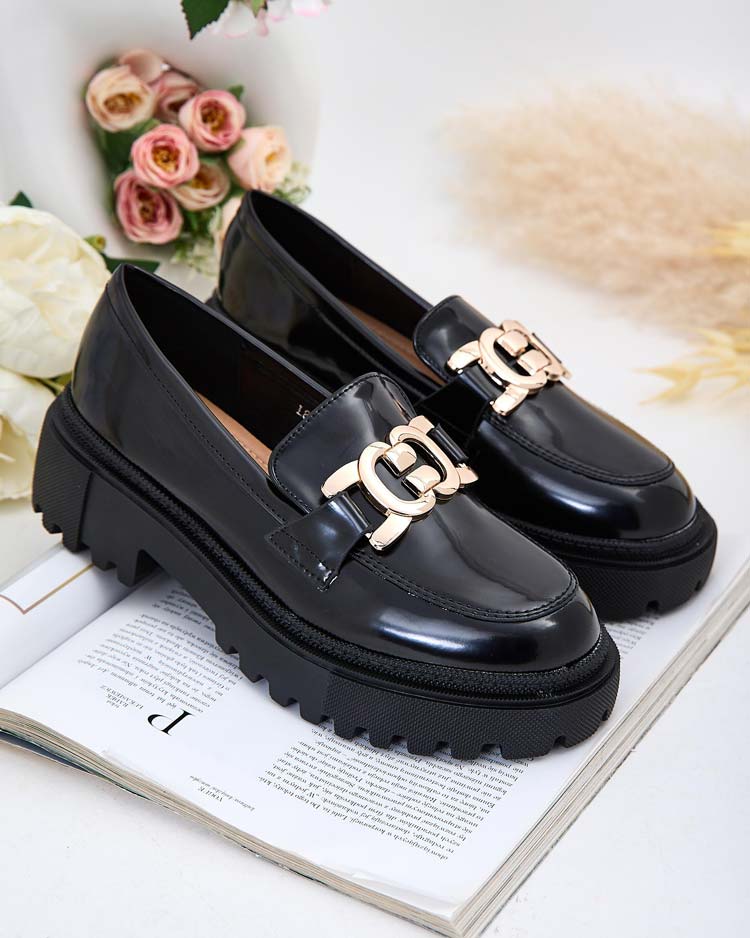 Royalfashion Women's lacquered moccasins Bevevra