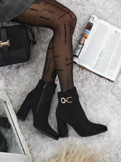 Women's Victi Eco-Suede Heeled Ankle Boots