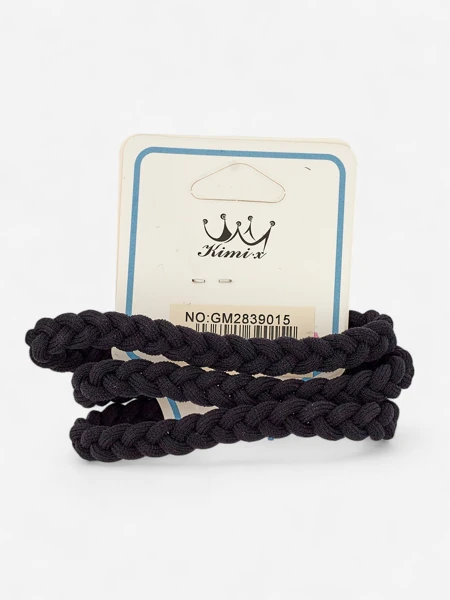 Royalfashion Set of Braided Colorful Hair Ties 3-Pack