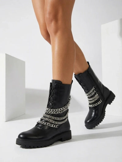 Royalfashion Women's bagger boots in black Goserre