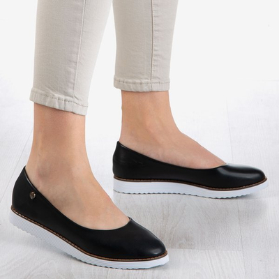 Vycoriessa black women's ballerinas - Footwear