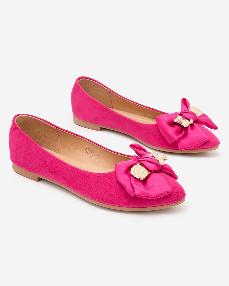 Royalfashion Sieviešu balerīnas ar smailu kāju un loku Retripo