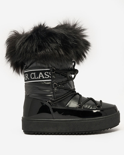 Royalfashion Ботинки на шнуровке a'la snow boots with fur Heccti