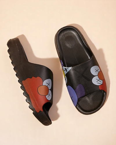 Aurora Women's Sandals Black Rubber Stylish for Summer