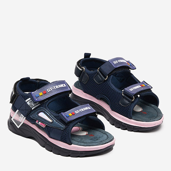 Meiteņu sandales tumši zilā krāsā Umaf- Shoes