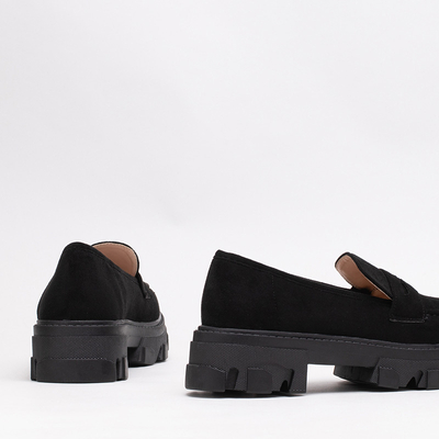 OUTLET Black women's eco suede shoes Visavi - Footwear