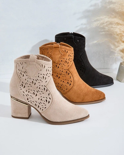 Royalfashion Openwork low stiletto boots Womir